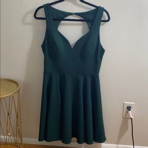 Emerald green dress!